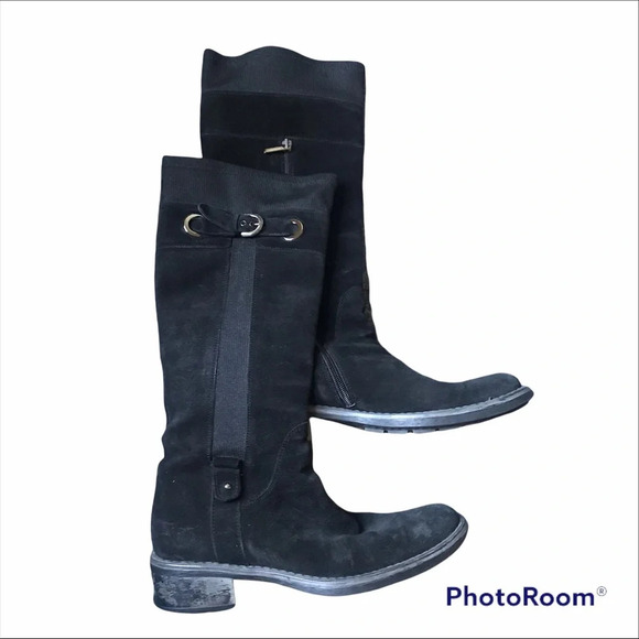 Aquatalia Spunky Black Riding Boots, size 8.5 - Picture 1 of 6